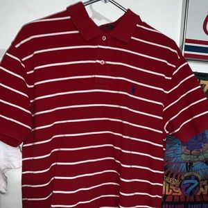 Polo Ralph Lauren Red Stripes Polo T shirt